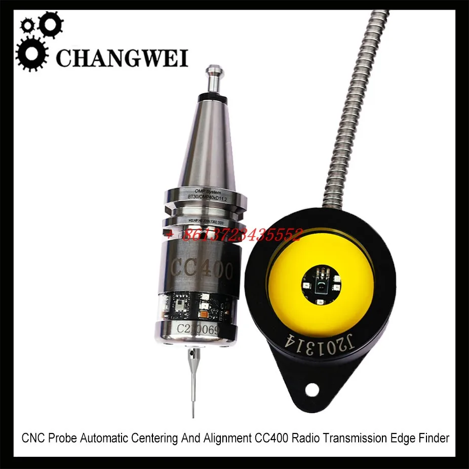 CNC machine tool radio signal transmission probe + receiver infrared signal processing center edge finder