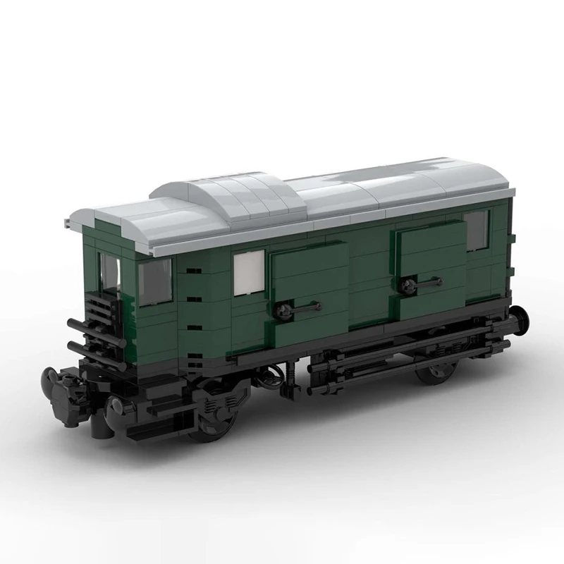 

MOC Train Passenger Coach for Steam Engines， Trains, city trains, DIY sets, children's toys, building blocks, Christmas gifts
