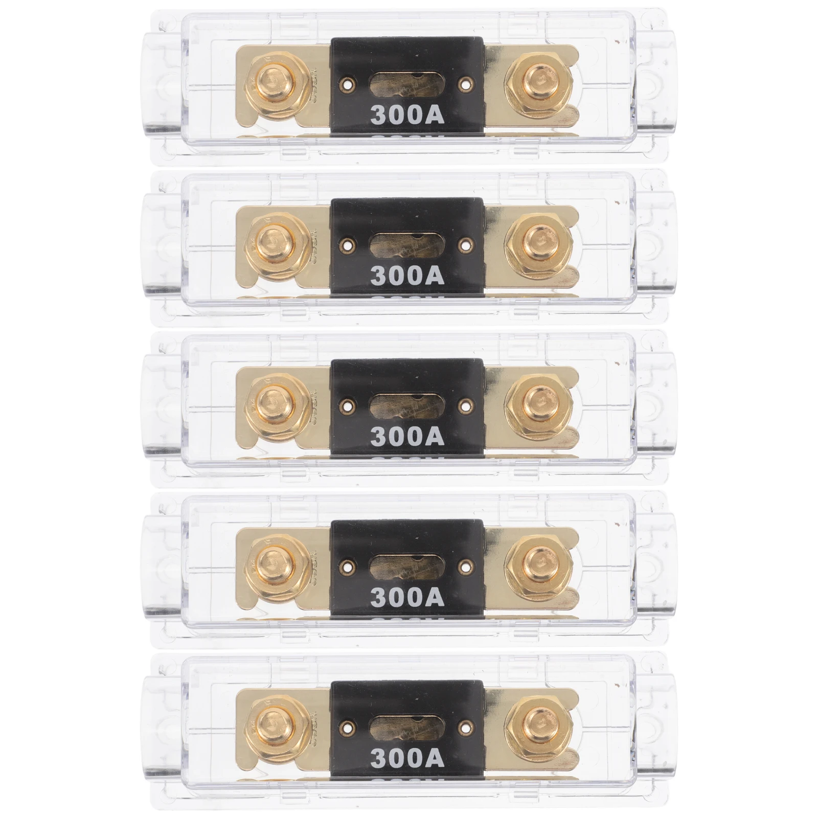 

5pcs Car Box Waterproof Marine Fuse Block Audio Blade Holder Waterproof Marine RV Truck Boat Replacement Lidded Cover