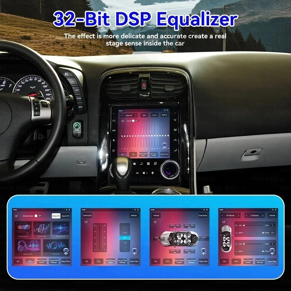 

10.4" For Chevrolet Corvette C6 2005-2013 Android Auto Car Multimedia Player Carplay Screen GPS Navigation Audio Radio BT DSP