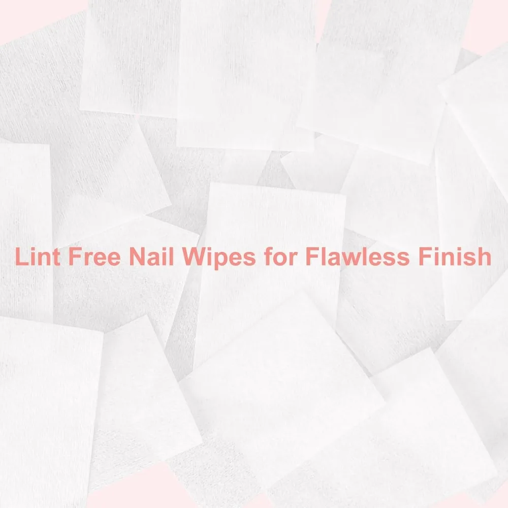 Lint Free Nail Wipes - 270 Pcs Thick Absorbent Cotton Pads for Gel Polish Removal and Manicure at Home or Salon view 3