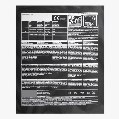 Imagen 2 del producto Chaleco salvavidas genuino aprobado por la CE para hombre, chaleco salvavidas con bolsillos grandes de 100KG para mujer, chaleco para natación, pesca, Kayak, deporte acuático, seguridad a la deriva