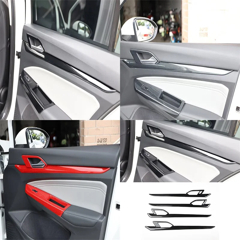 4‑Door Inner Handle Decor Trim Cover For Volkswagen Golf 8 MK8 2021‑2026 ABS Car Interior Door Pull Frame Modified Accessories