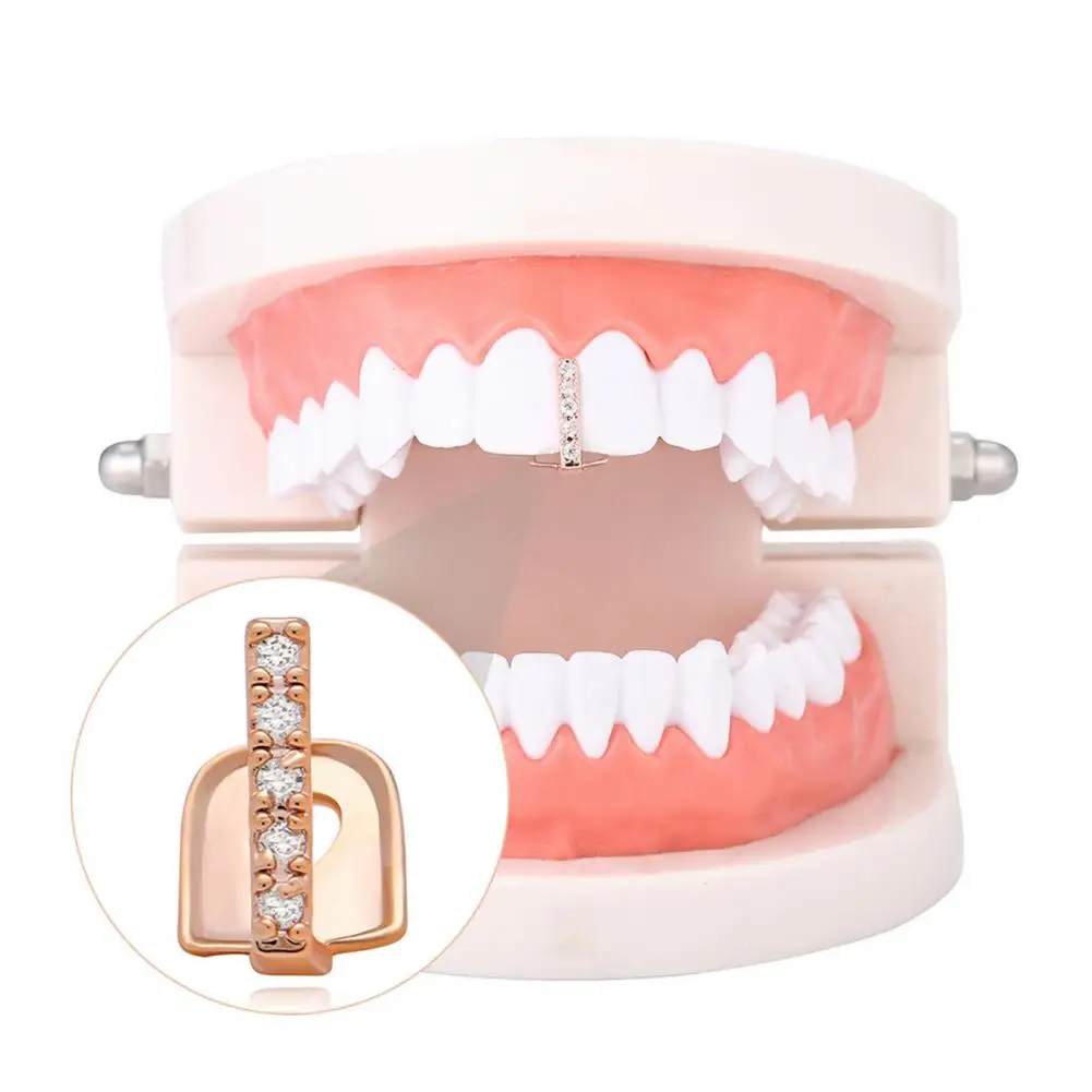 Teeth Jewelry  Lightweight   Teeth Braces Vertical Stick Single Teeth Braces