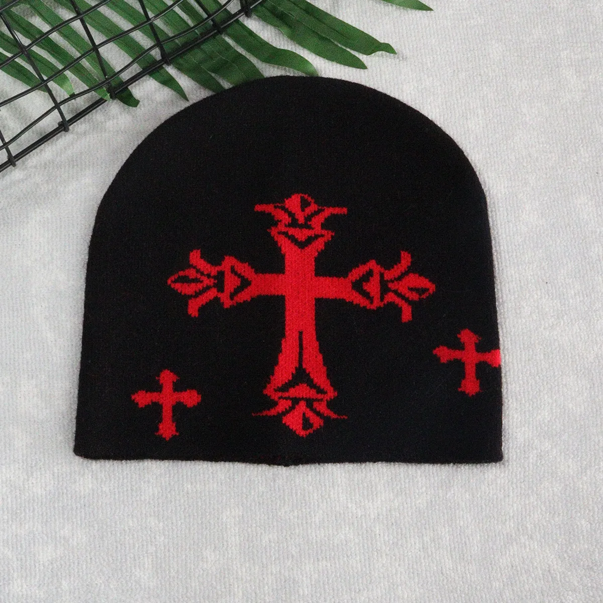 Hit Product Knitted Hat Cross Hat Men's And Women's Hip Hop Versatile Hat Cross Autumn Winter Baotou Hat Circumference Cold Hat