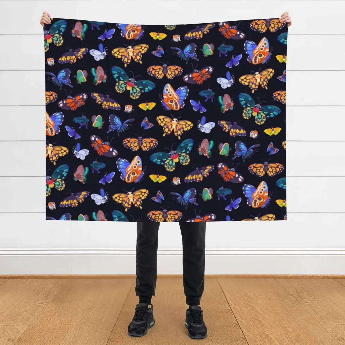 

Butterflies Day Throw Blanket blankets and throws cosplay anime warm for winter Flannel Blankets