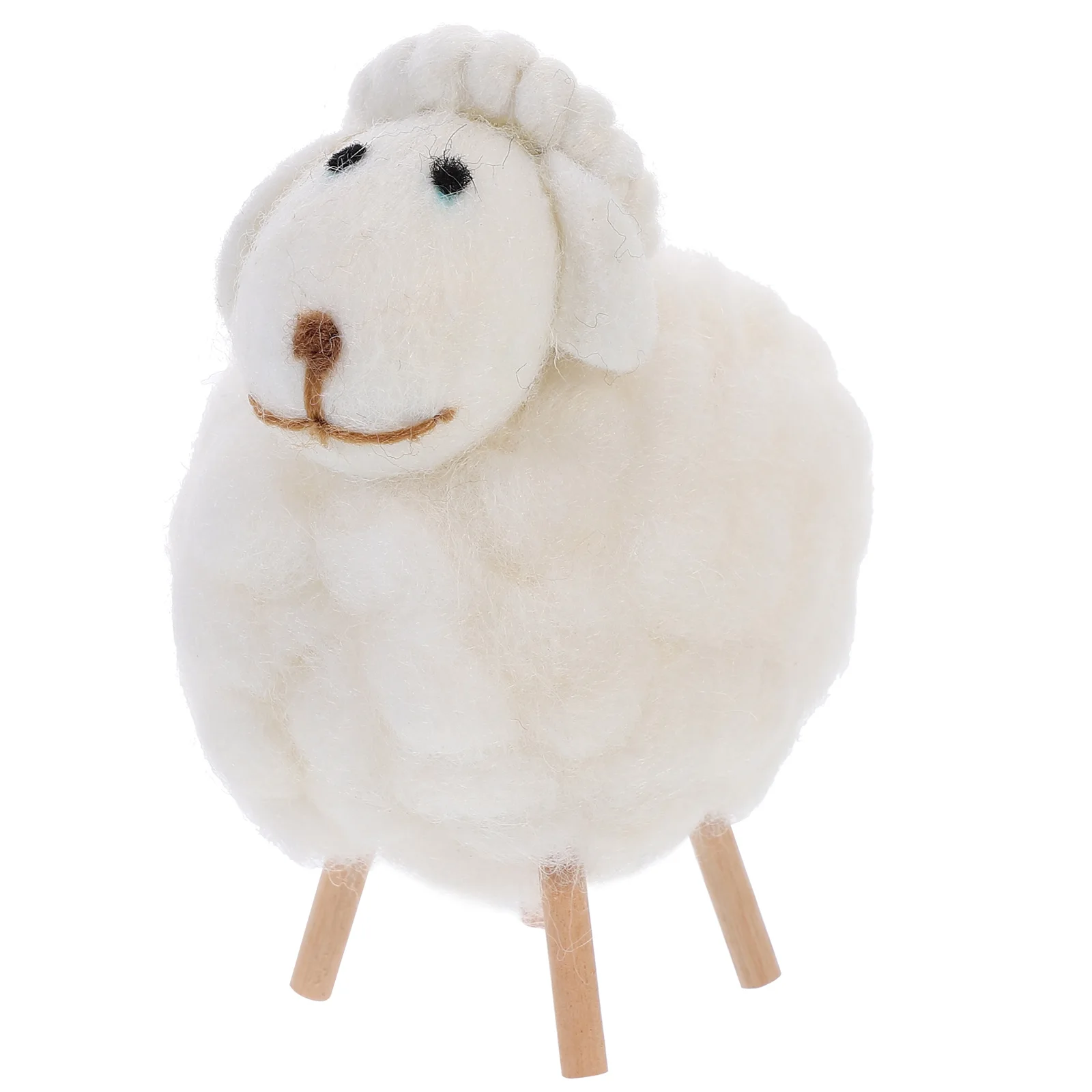 

Felt Sheep Sheep Figurines Woolen Decor Mini Statue Non Fading Home Photography Props Christmas Home Props