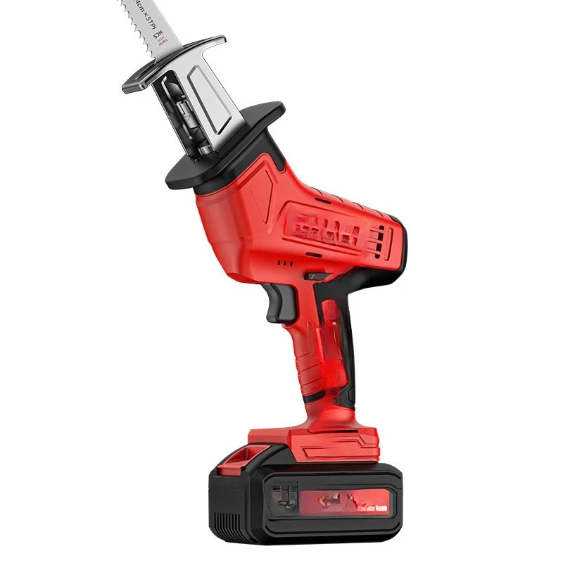

Lithium battery reciprocating saw Household electric saw Rechargeable small outdoor handheld logging knife hand chainsaw