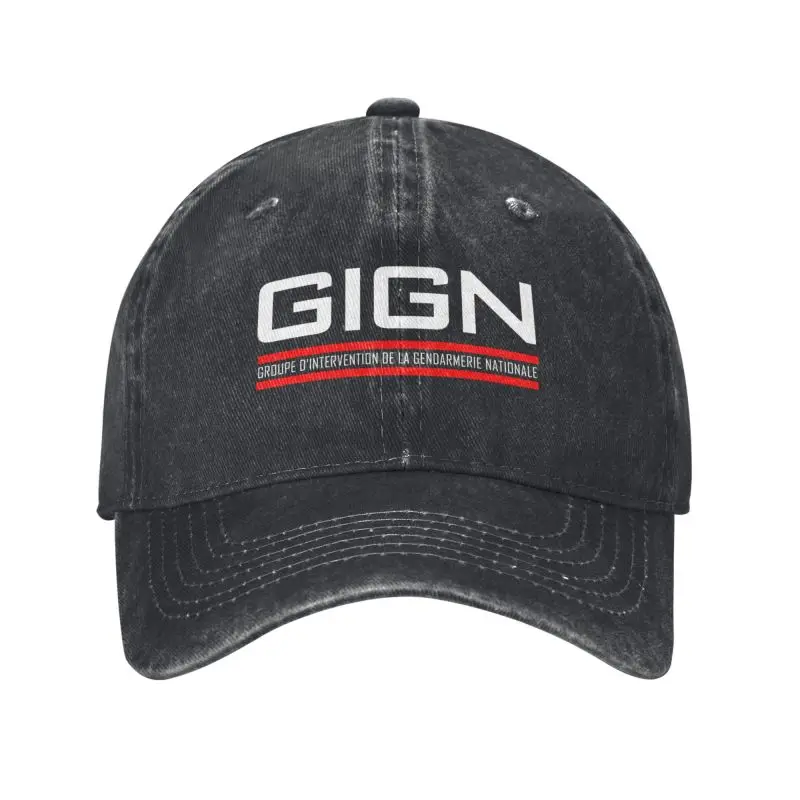 Custom Gendarmerie GIGN Elite Forces French Police Baseball Cap Men Adjustable Unisex Cotton Dad Hat Performance Snapback Hats