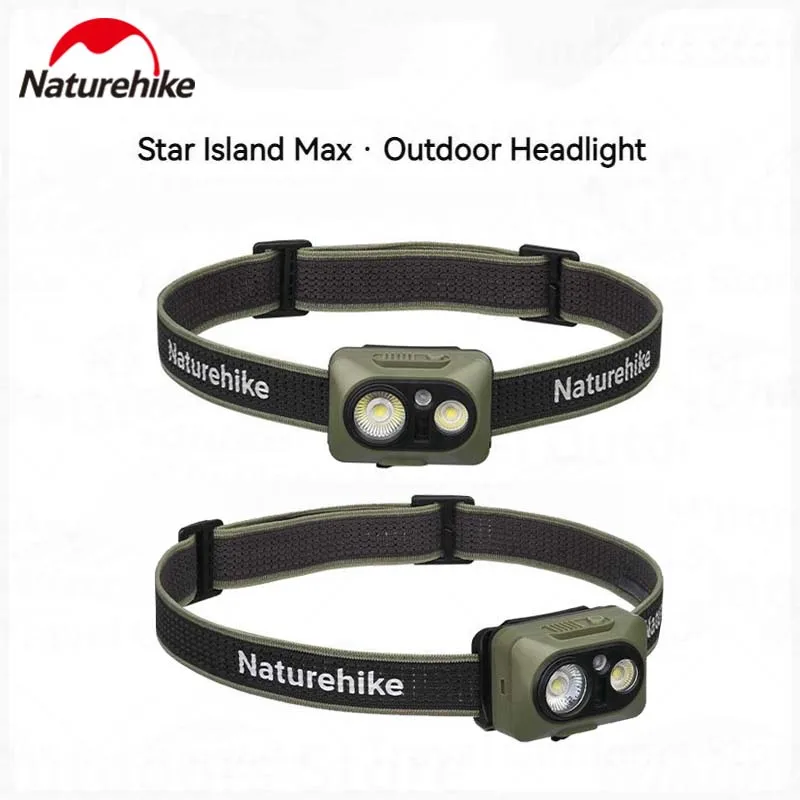 

Naturehike Headlamp Max Waterproof LED SOS Emergency Flashlight Multi-mode Long Distance Irradiate Sensor Switch 80° Adjustable