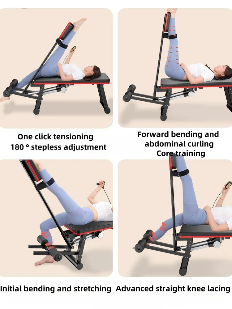 Electric stretching bed stool multi-functional leg stretching machine automatic leg pressing one-line horse pulling of tendons