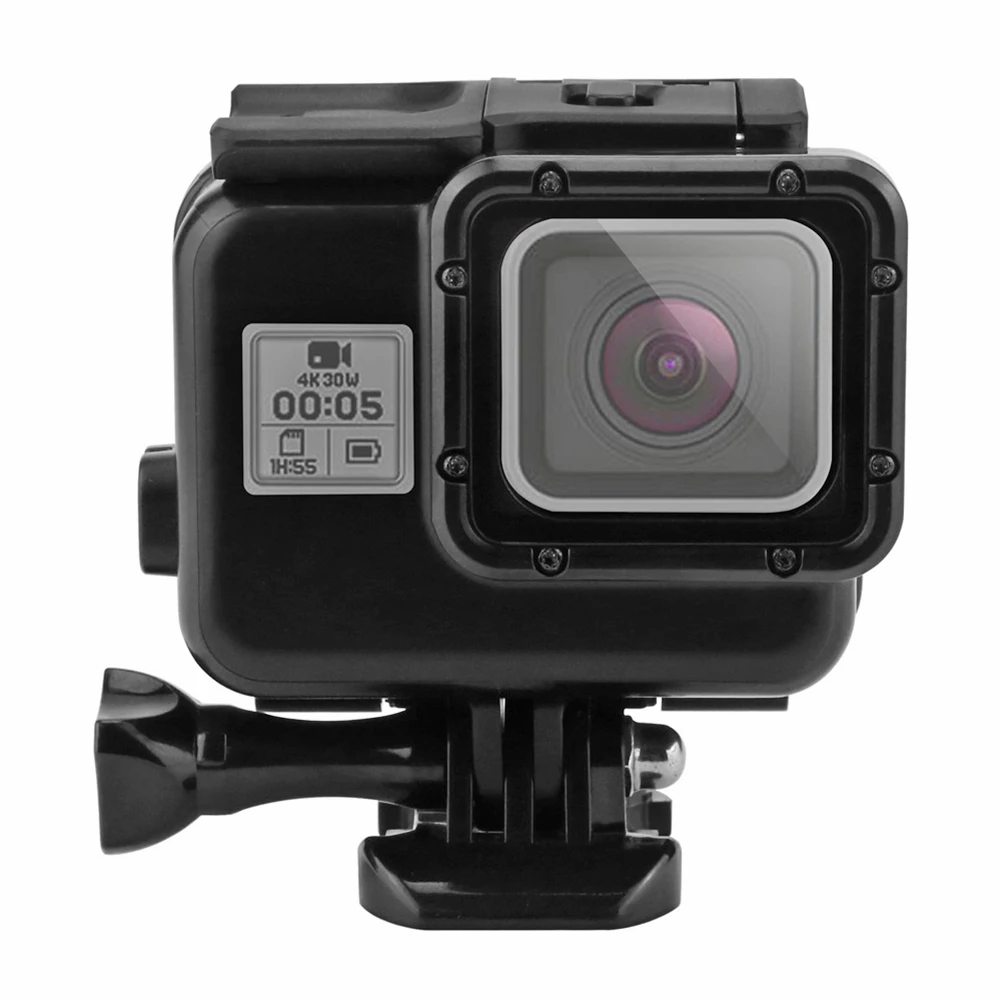 Custodia Impermeabile GoPro Hero 7/6/5 Black – 45m Profondità, Trasparente, Con Accessori Di Montaggio