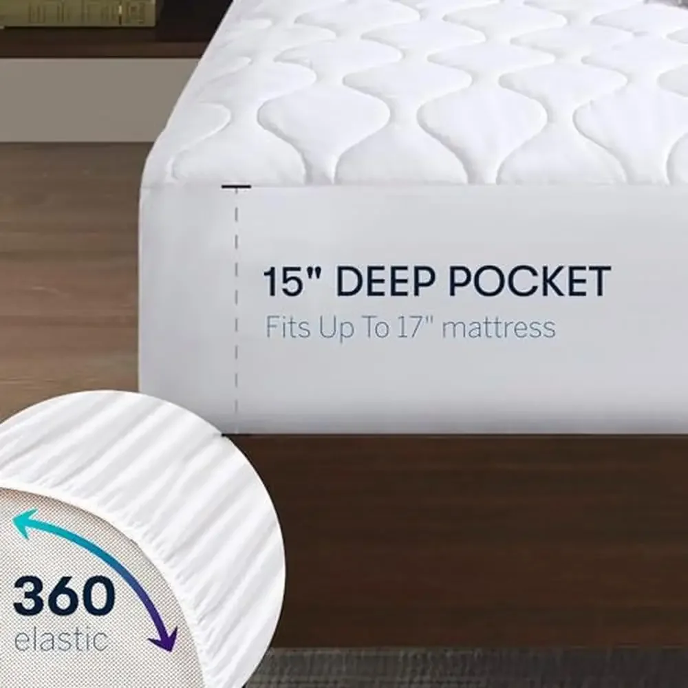 Heated Mattress Pad Twin XL ETL Certified 10 Heat Settings Auto Shut Off Machine Washable White Non-woven Bottom Special Feature