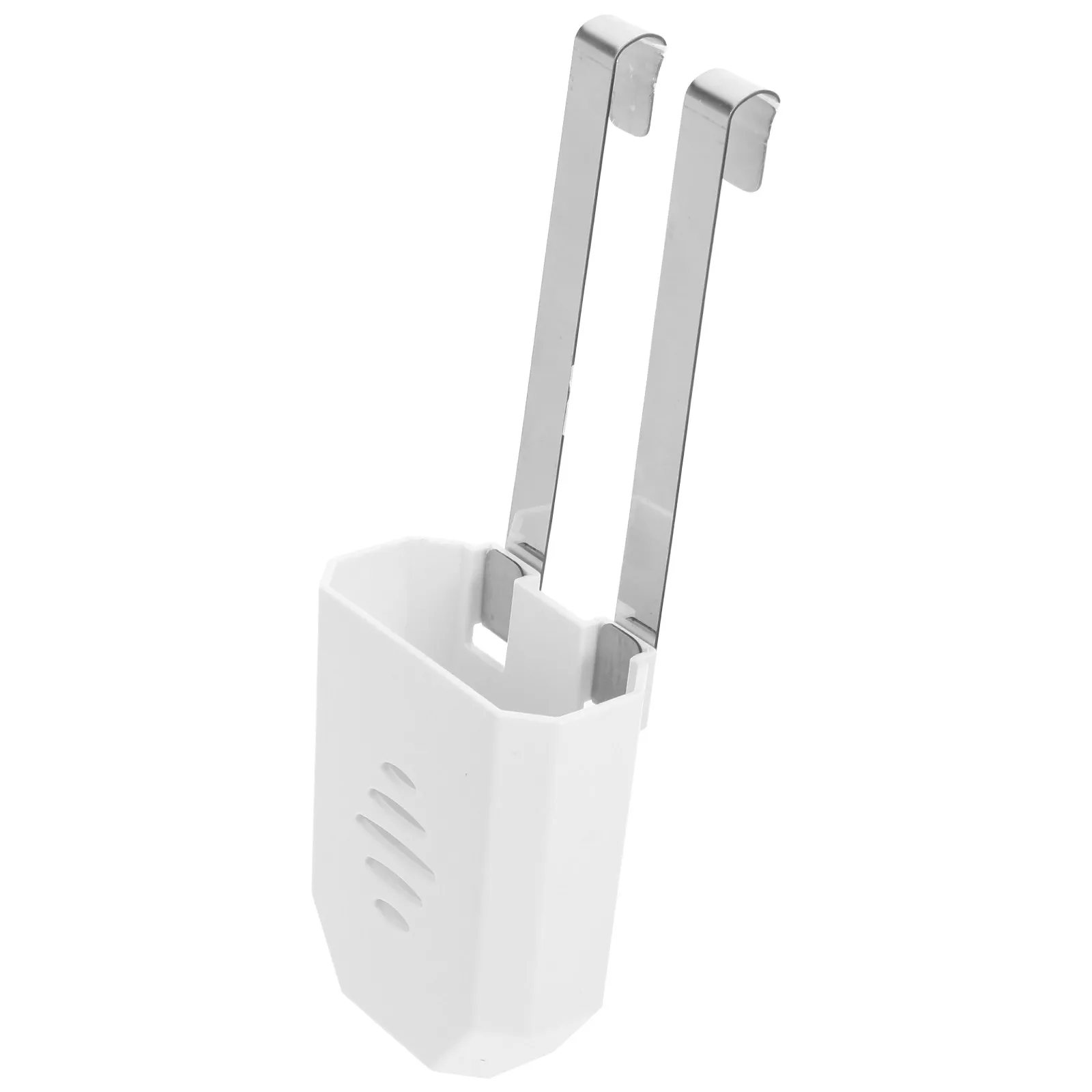 Toilet Tank Cleaning Tablet Holder White ABS Anti-Damage Hanging Bracket Toilet Bowl Cleaner Carrier for Residue Prevention Easy