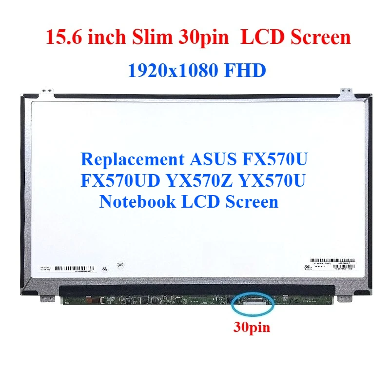

Для ASUS FX570U FX570UD YX570Z YX570U ЖК-экран ноутбука