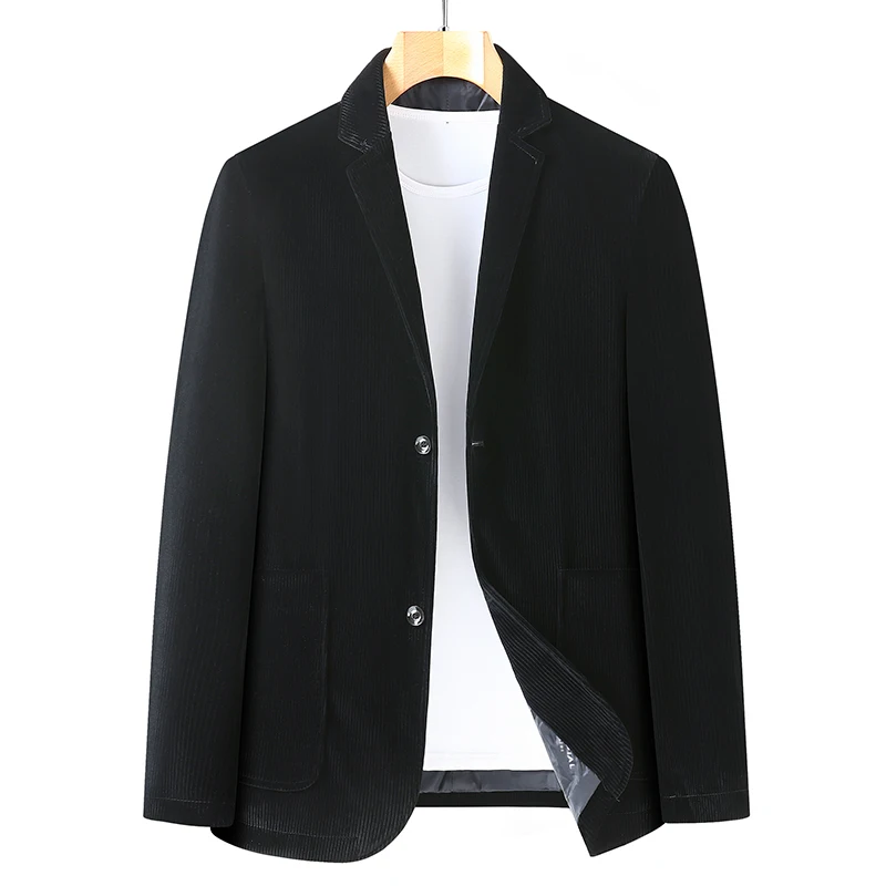 8XL 7XL 6XL Nieuwe Klassieke Effen Kleur Corduroy Blazer Pak Mannen Pak Jas Casual Losse Jaqueta Masculina Mannen Kleding