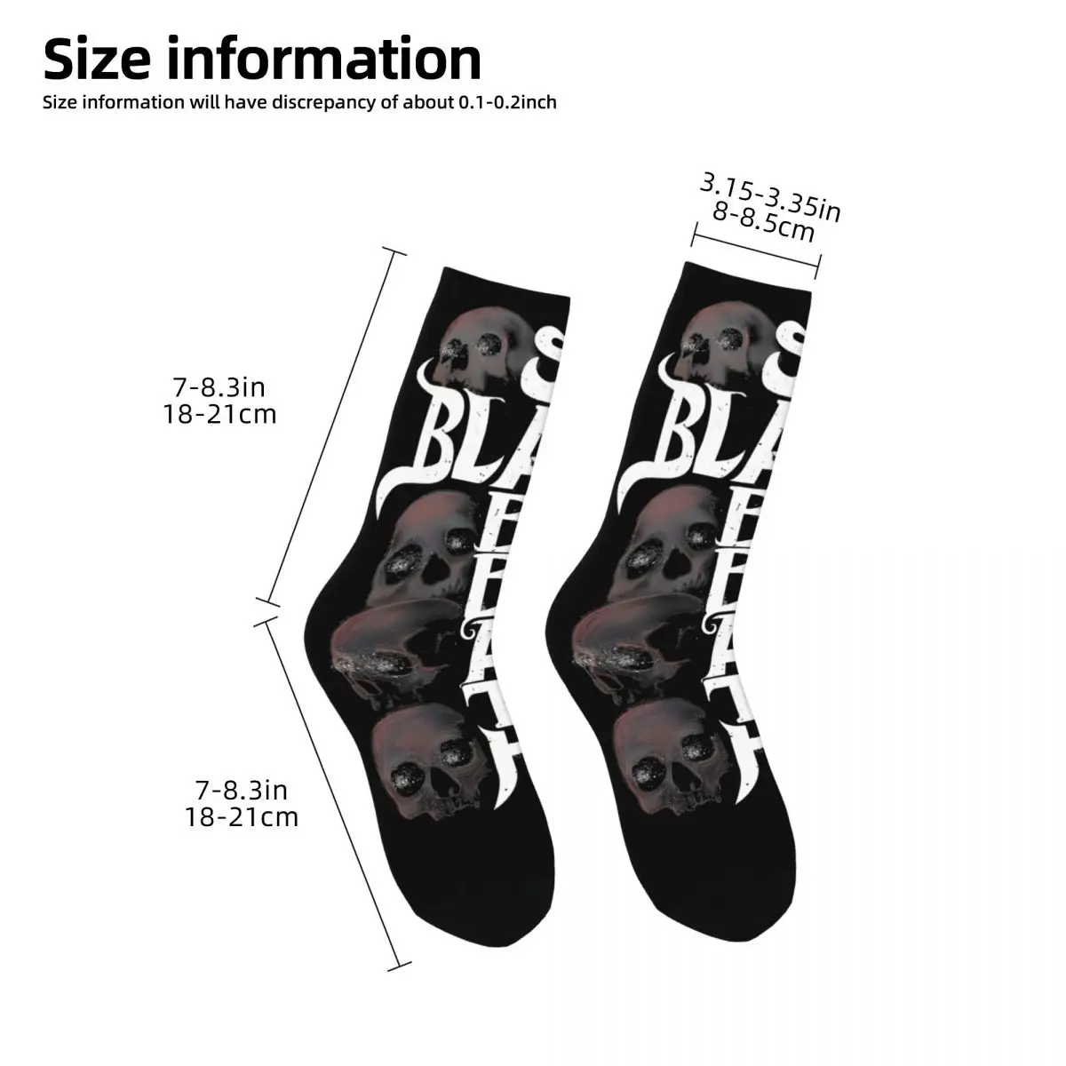 Fashion Male Men Socks Casual Black Cool Sabbaths Sock Polyester High Quality Women Socks Spring Summer Autumn Winter