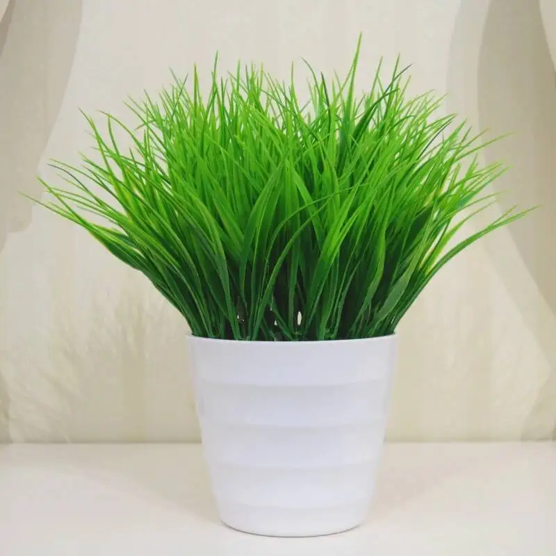 Simulation Plant Plastic Flowers And Plants Potted Indoor Green Plant Small Potted Landscape Green Plant Decoration Artificial