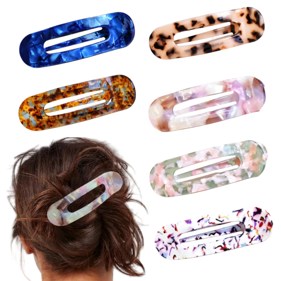 1 Piece Set for Women Multi-Colored Acetic Acid Line Non-Slip Duck Clip Fashion Hair Accessories Holiday Gift Leisure Vacation