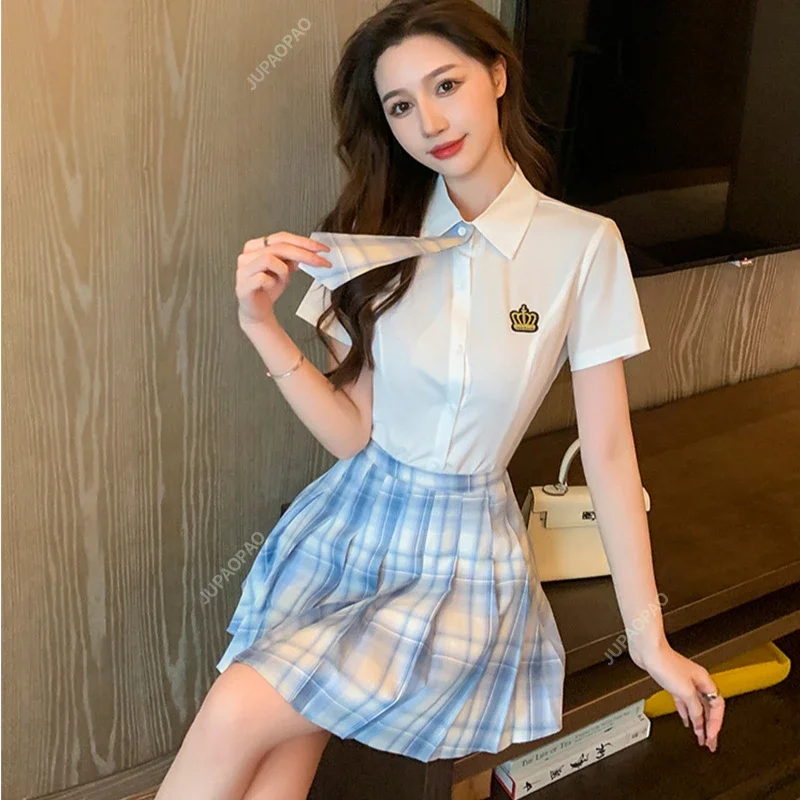 

Women's Dress Summer Sexy Blue and White Health Clinic Workwear Hotel Uniform Foot Massage Technician Spa Center Workwear Set