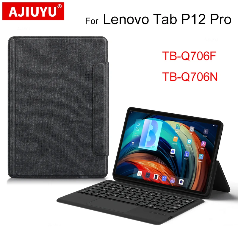 

Keyboard Case For Lenovo Tab P12 Pro Xiaoxin Pad Pro 12.6" TB-Q706F N Bluetooth Keyboard Russian Spanish Hebrew Arabic Keyboard