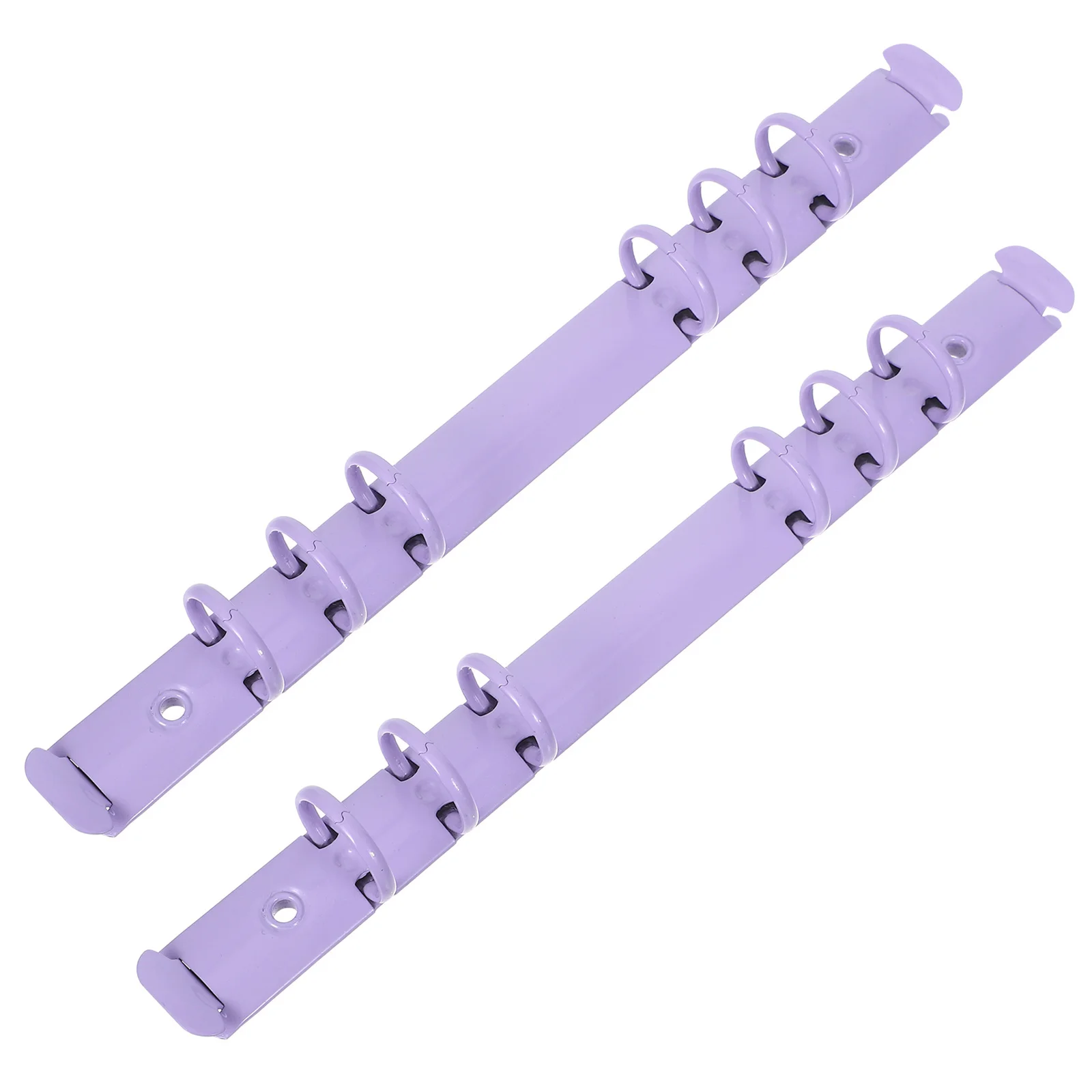 2 шт., фиолетовый металлический 6-кольцевой механизм для переплета, съемные зажимы для блокнота, планировщика, переплет, переплетные кольца для книг