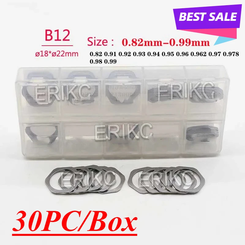 

B12 Size 0.82-0.99MM Diesel Injector Nozzle Adjustment Shim B12 Injection Valve Gasket Washer