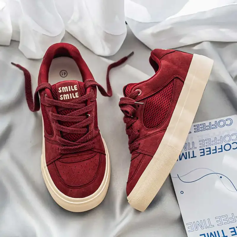 

Thick Heeled Synthetic Leather Shoes Man Basketball Trainer Men's Ergonomic Sneakers Sport Unusual Latest Brands Gifts