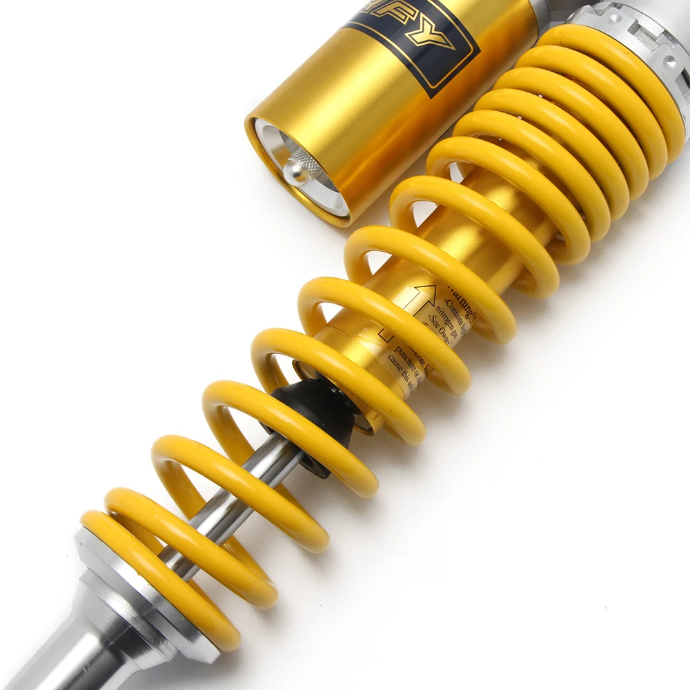 280mm 320mm 380mm Motorcycle Motorcross Dirt BIke Air Shock Absorber Rear Suspension ATV Quad Scooter Gas Cylinder Spring Yellow