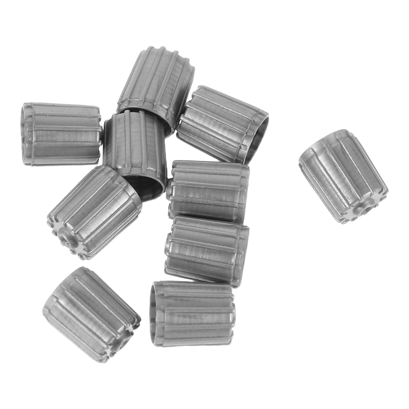 

10pcs Stem Cap Plastic Dustproof Air Caps Valve Stem Cap for Car Bike Wheel Tires Seal Caps Ring Gray
