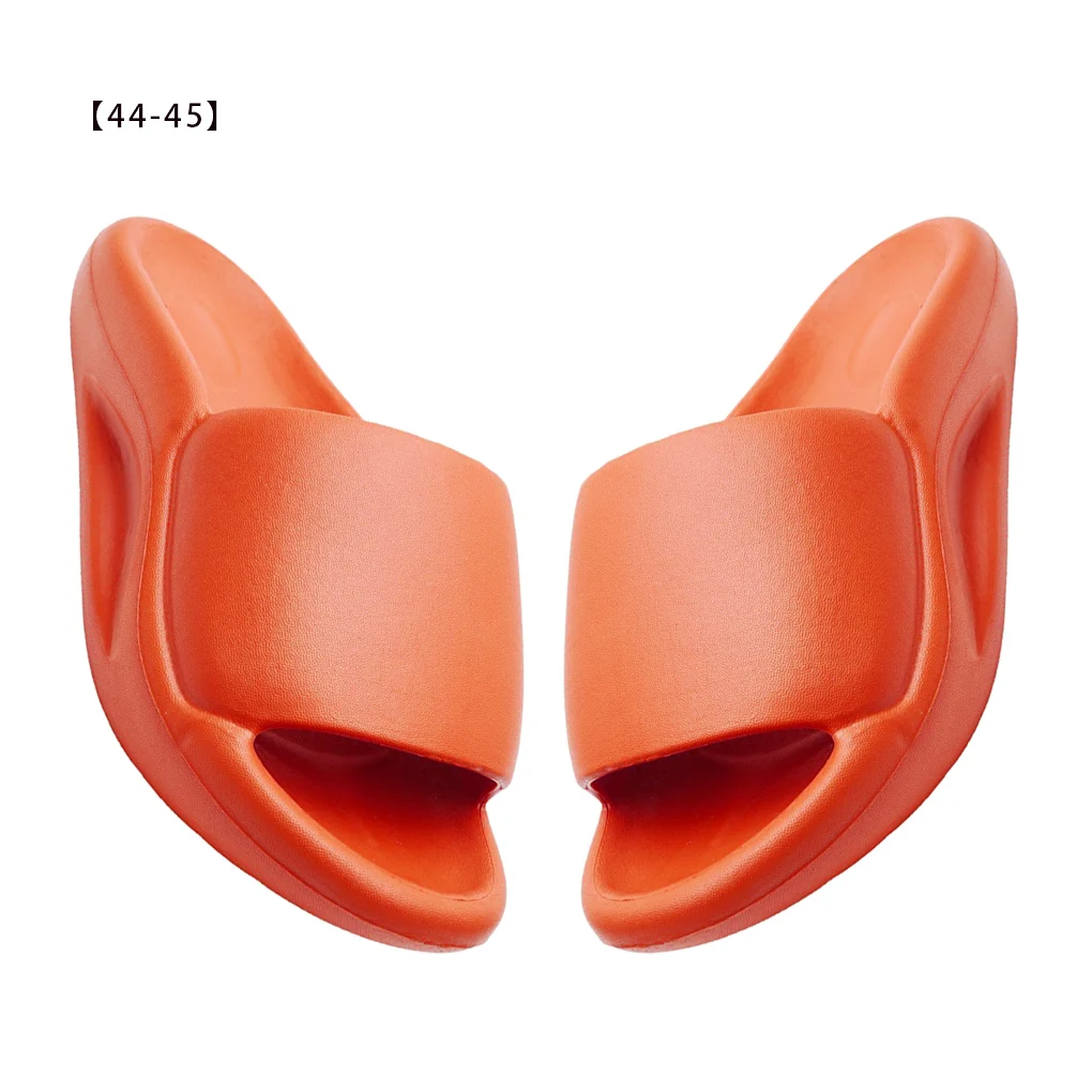 

1 пара нескользящих тапочек унисекс для душа, обувь из ЭВА с открытым носком, цветные тапочки для ванной и пляжа, оранжевые, 38/39