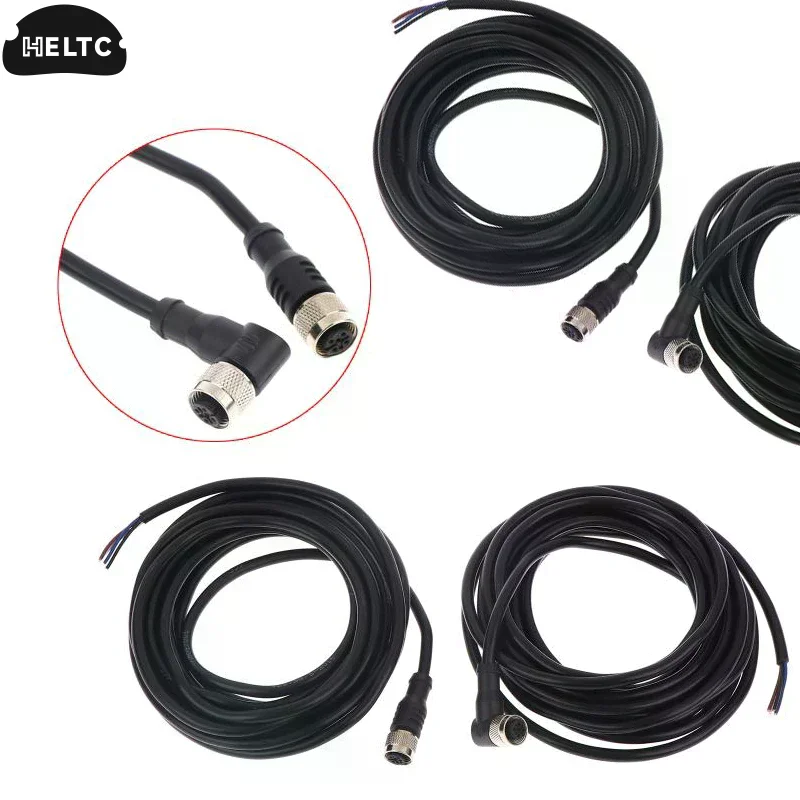 

Кабель с авиационным разъемом 2/5 метров, 4-контактный, с прямым или угловым гнездовым разъемом, для индуктивных датчиков приближения M12/M18