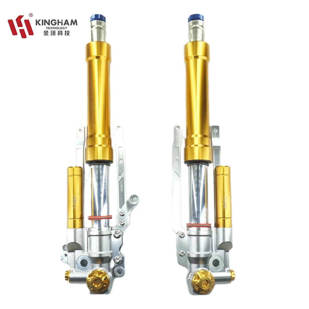 KINGHAM CNC Compression Adjustable Motorcycle Front Shock Absorber For HONDA PCX 160 Suspension System Customization OEM ODM