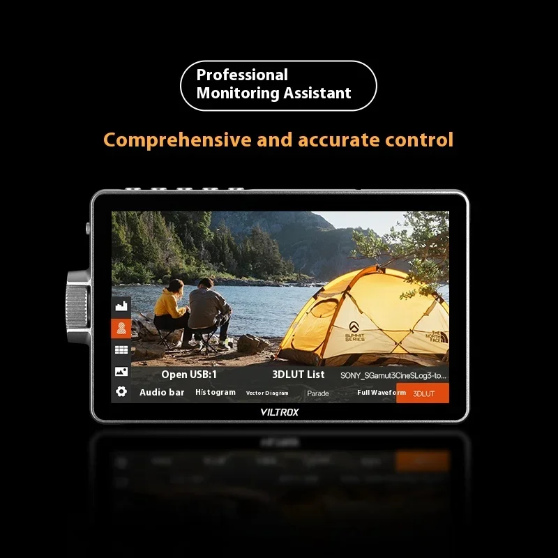 شاشة Viltrox DC-A1 مقاس 7 بوصة 2800nit احترافية عالية الدقة للتصوير الفوتوغرافي وتسجيل الدخول وصناعة الأفلام وتلفزيون شاشة تعمل باللمس