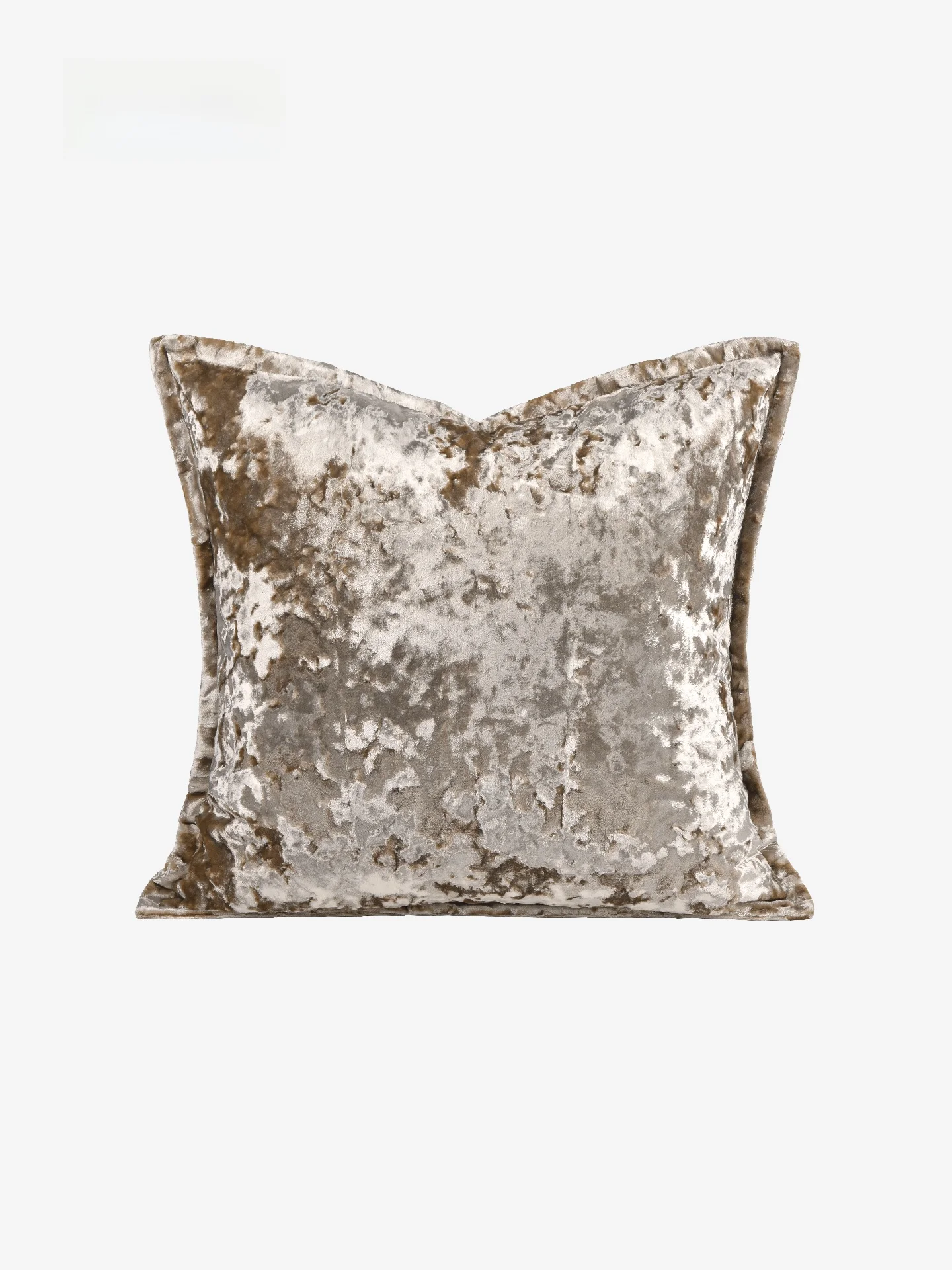

Lesni High-End Luxury Golden Grey Velvet Texture Pillow Modern Living Room Hotel Sofa Cushion Pillow Square Cotton Linen Cover