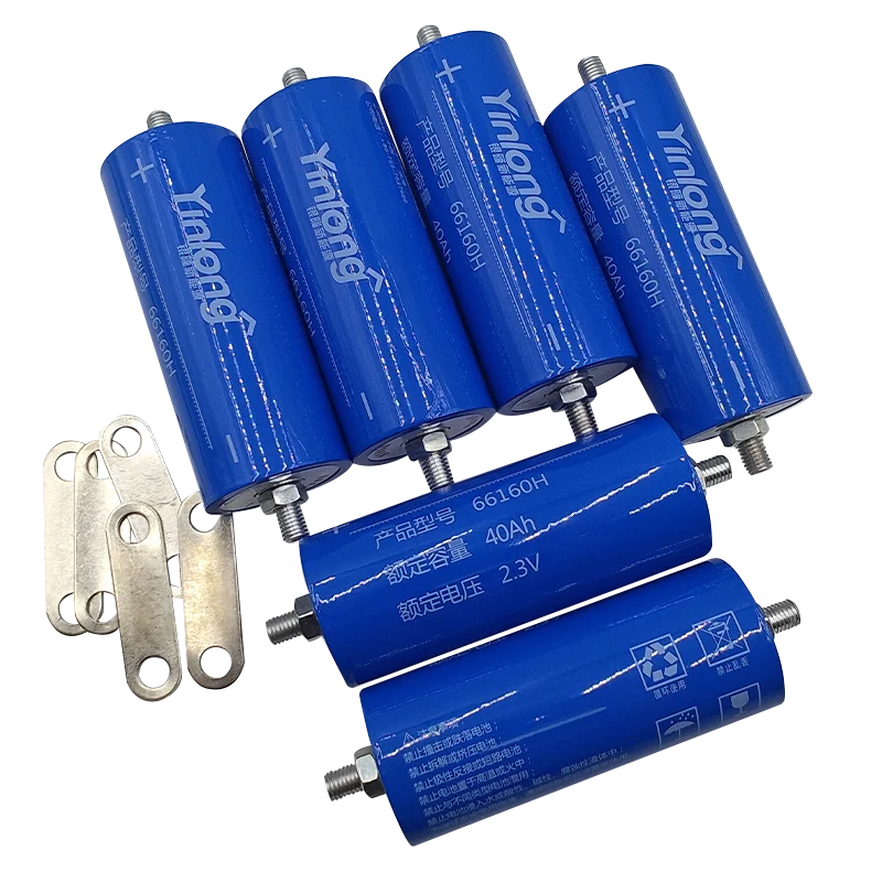 6pcs 2.3V 40AH LTO 66160 Lithium titanate battery10C 400A Fast charging super low temperature battery for inverter