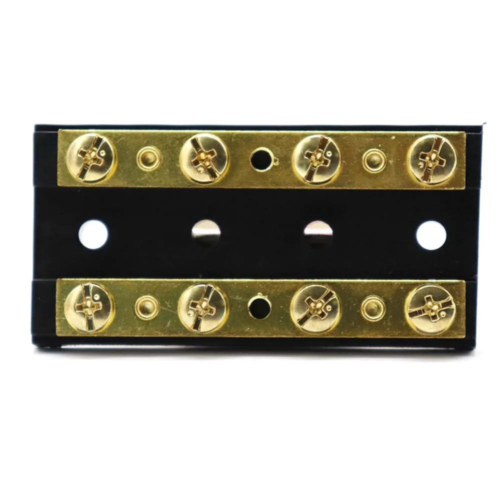 

High Current Dual Bus Bar 60A Power Distribution Block Glass Fiber Reinforced Nylon Car Boat Wiring Module Box Durability