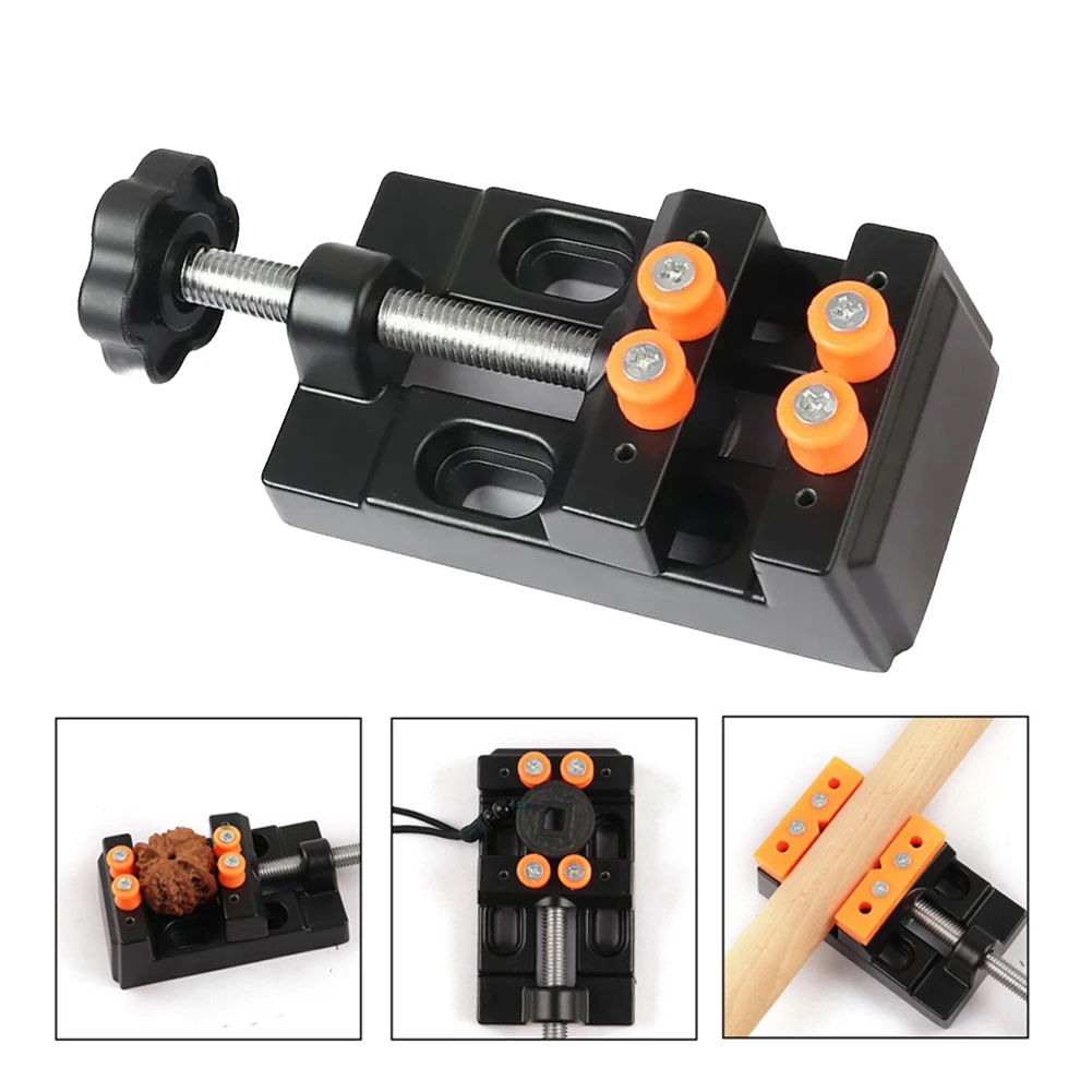 Mini torno pequeno, braçadeira de bancada pequena, torno de mesa, alicate de nariz plano resistente para reparo de relógio, ferramenta de escultura diy