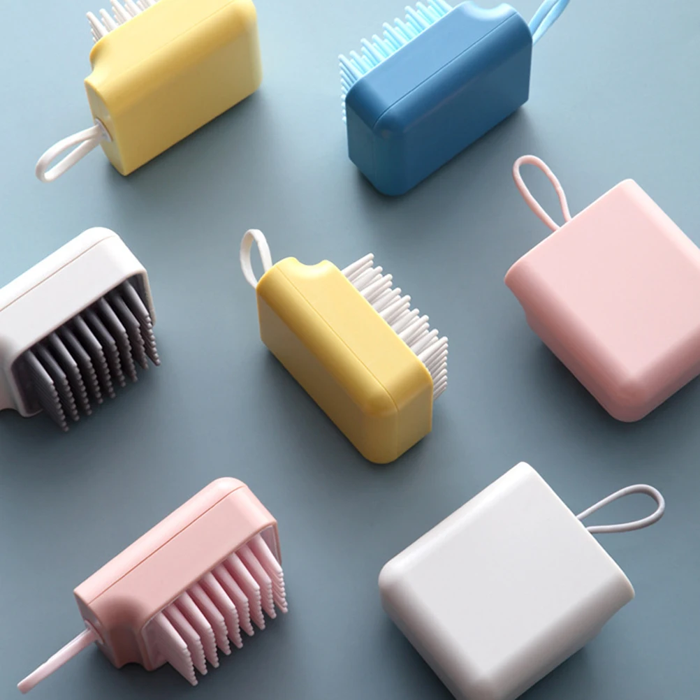 

2 pcs Pet Massage Comb Hair Brush for Cats Dogs Grooming Cleaning Accessories Practical Scalp Massager Easy Drain Water
