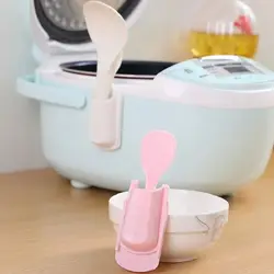 Rice Spoon Storage Rack Wall Mount Rice Cooker Spoon Holder Household Scoop Stand Rice Scoop Paddle Holder Kitchen Tool