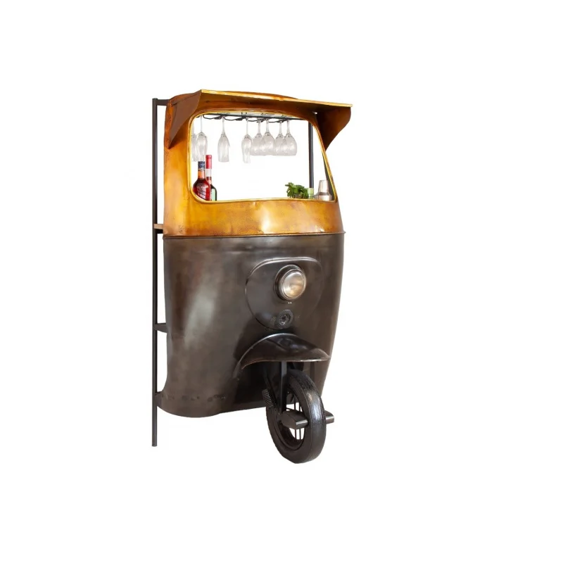 custom.Top Selling New Unique Design Bike Bar Table Counter Wine Rack With Best Antique Finishing From Indian Manufacturers & Ex
