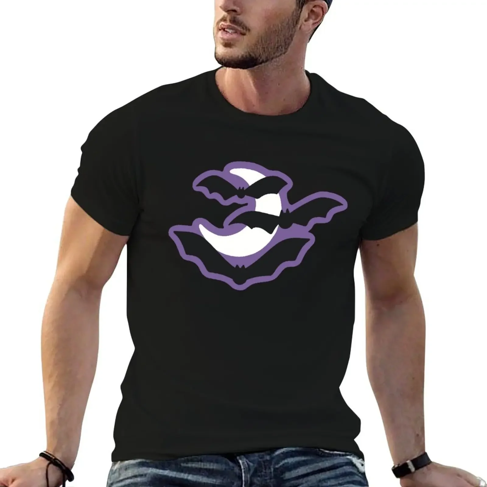 

Bats over the moon cute Halloween design T-Shirt cheap stuff new gifts and t-shirts vintage anime shirt mens shirts graphic tee