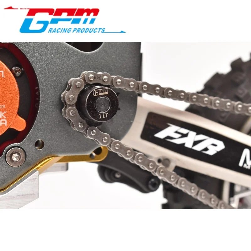 Zestaw zębatek łańcuchowych GPM MX3511S ze stali średnio węglowej (35T/11T) do motocykla RC LOSI 1/4 PROMOTO MX SM - ulepszenie