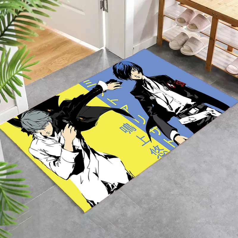 Entrance Doormat Persona Mats Bedroom Anime Rug Non-slip Kitchen Mat Children Room Mat Home Decoration Custom Rugs Carpet Foot