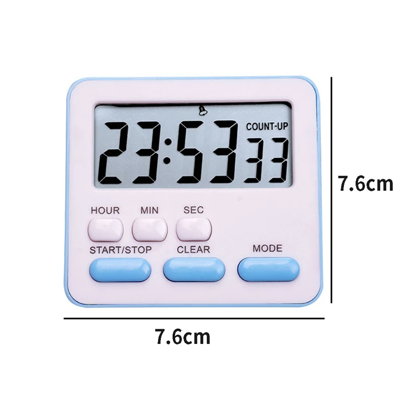 LCD Digital Display Cooking Alarm Clock Kitchen Timer Sleep Stopwatch Clock House Kitchen Accessory Countdown Timer Clock