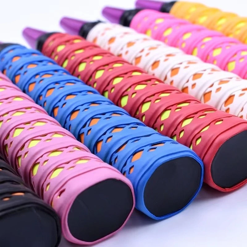 1PC Dual Color Keel Grip Tape Sweat Absorbing Wrap for Badminton Racket Tennis Racket Non Slip Handle Band Sporting Goods