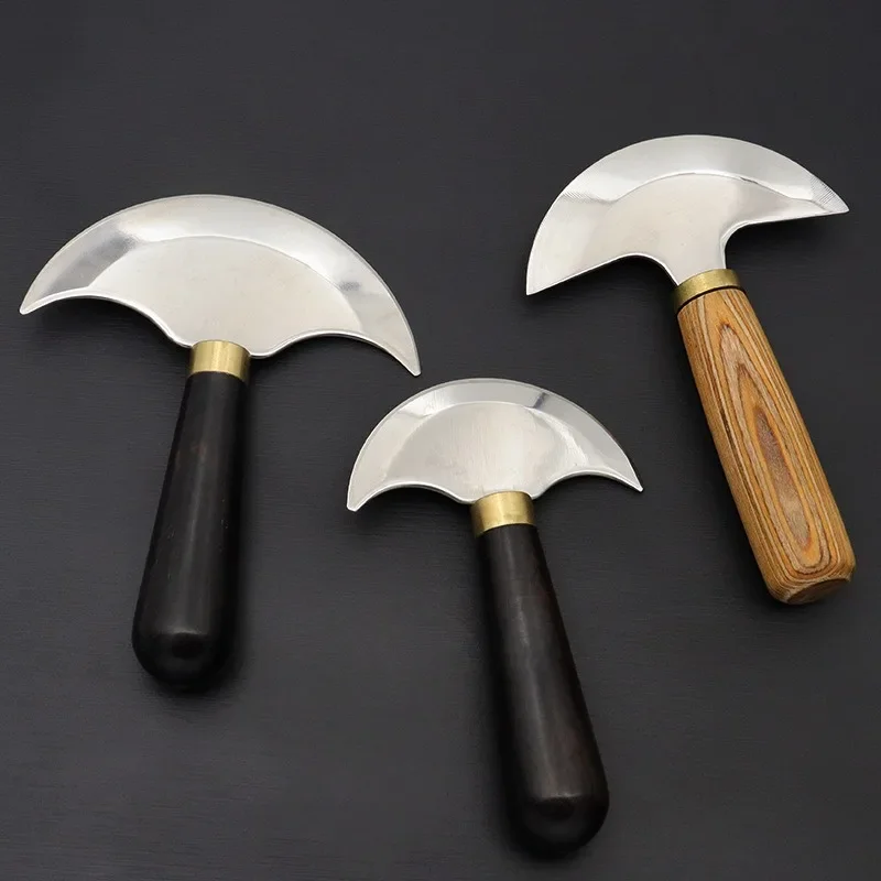 Manual Leather Skiving Knife DIY Leather Craft Cutting Paring Tool Hand Trimming Carving Cutter For Leather Carving Craft Work