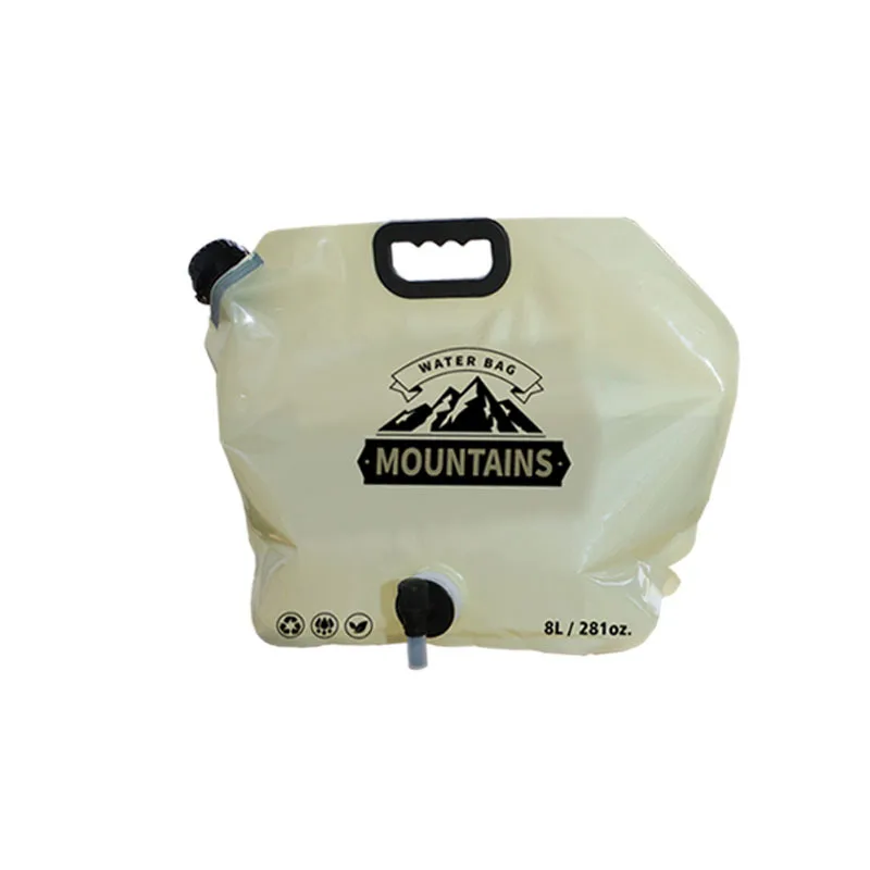 Water Bag Foldable Water Bag 8L Portable Water Container With Tap Reusable Water Storage Jug For Camping Hiking Picnic Outdoor