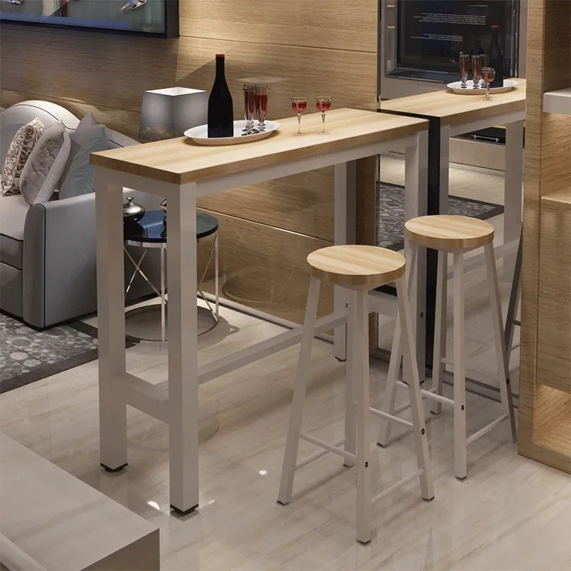 

For Elegant Decoration Reception Desk Narrow Retro Design Cute Bar Counter Wood Top Escritorio De Recepcion Commercial Furniture