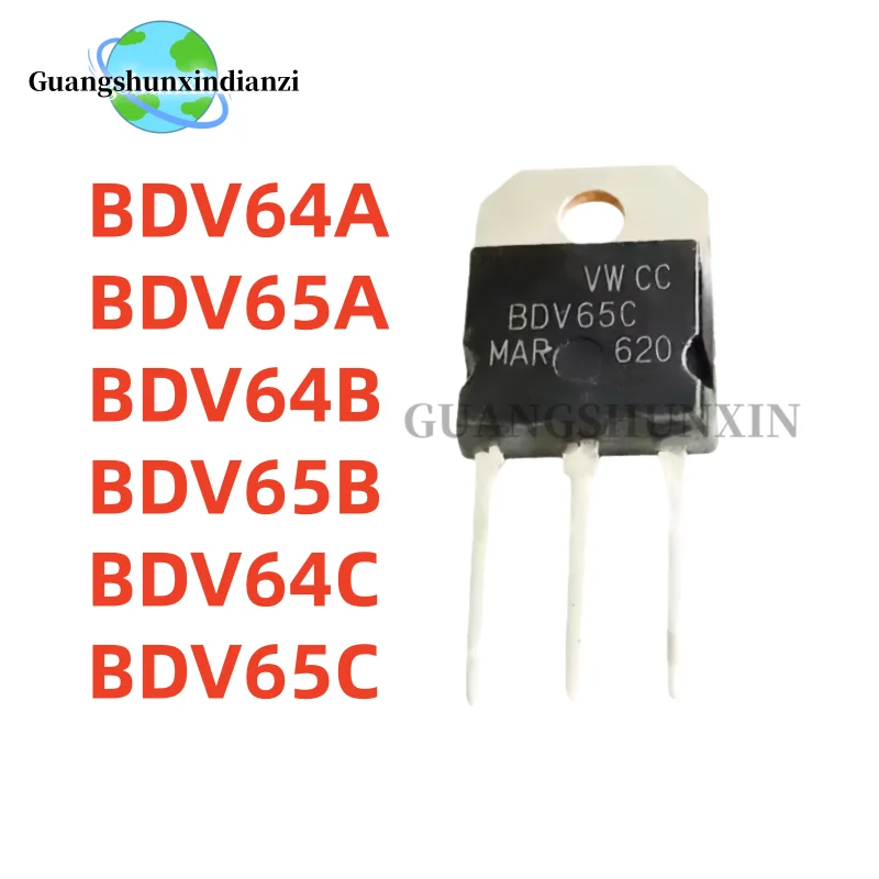 5PCS 100% NEW high-quality BDV64A BDV65A BDV64B BDV65B BDV65C BDV64C TO-3P Best Quality In Stock